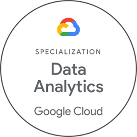 Certification of Google Cloud Partner with the Specialization in Data Analytics