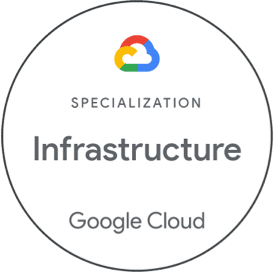 Certification of Google Cloud Partner with the Specialization in Infrastructure